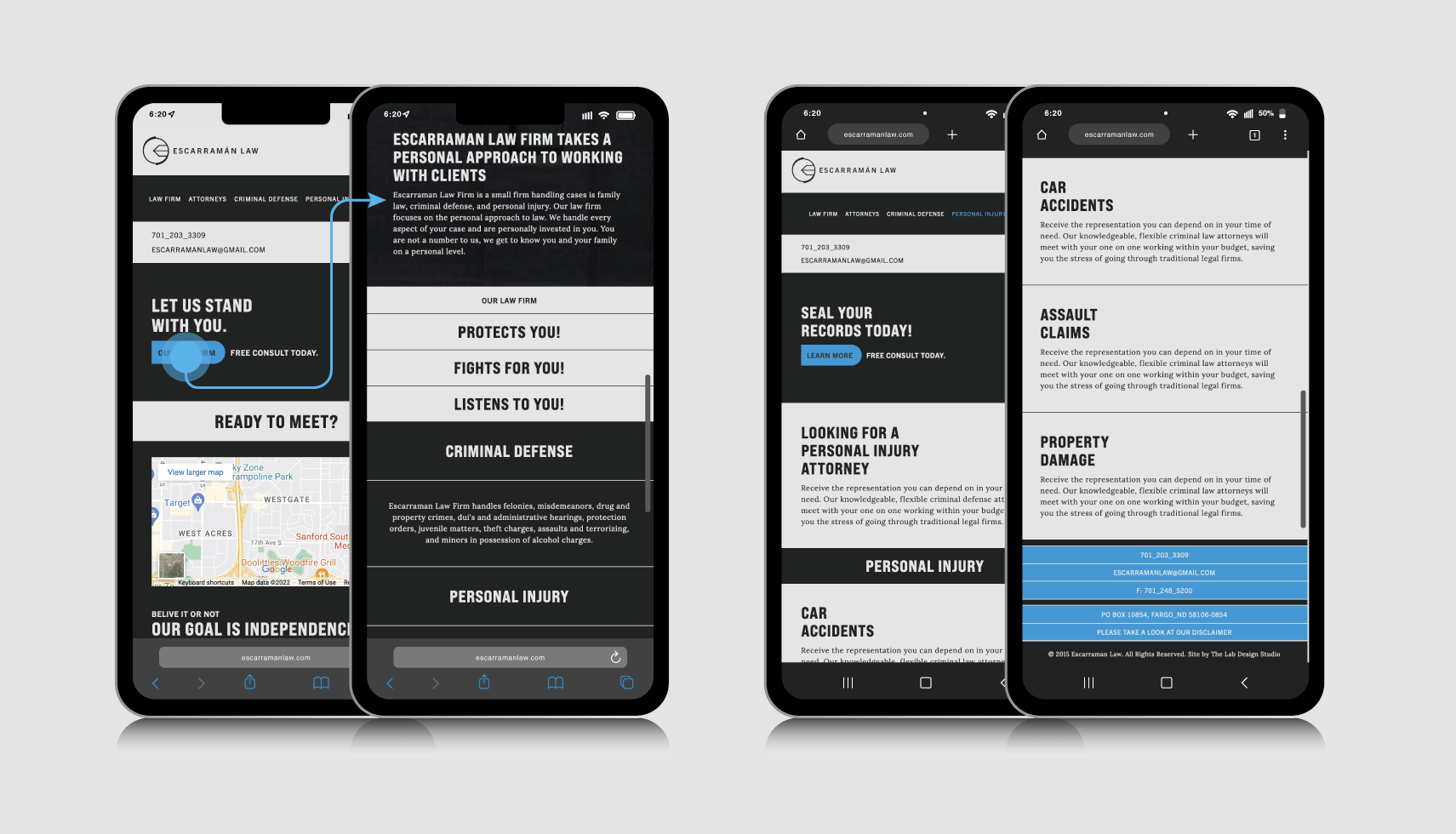 Escarraman Mobile Website
